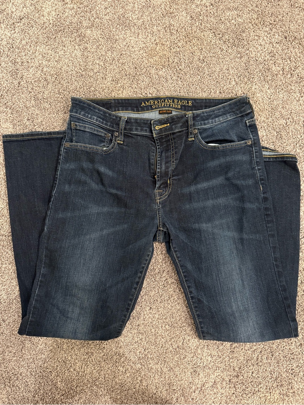 American Eagle Outfitters Mens Dark Blue Jeans